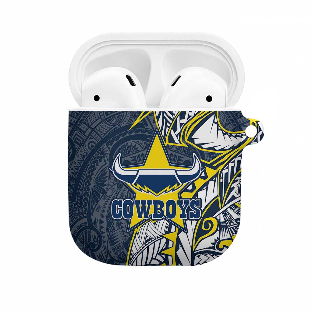 North Queensland Cowboys AirPods Case Polynesian Tribal Tattoo Pacific Sport Art