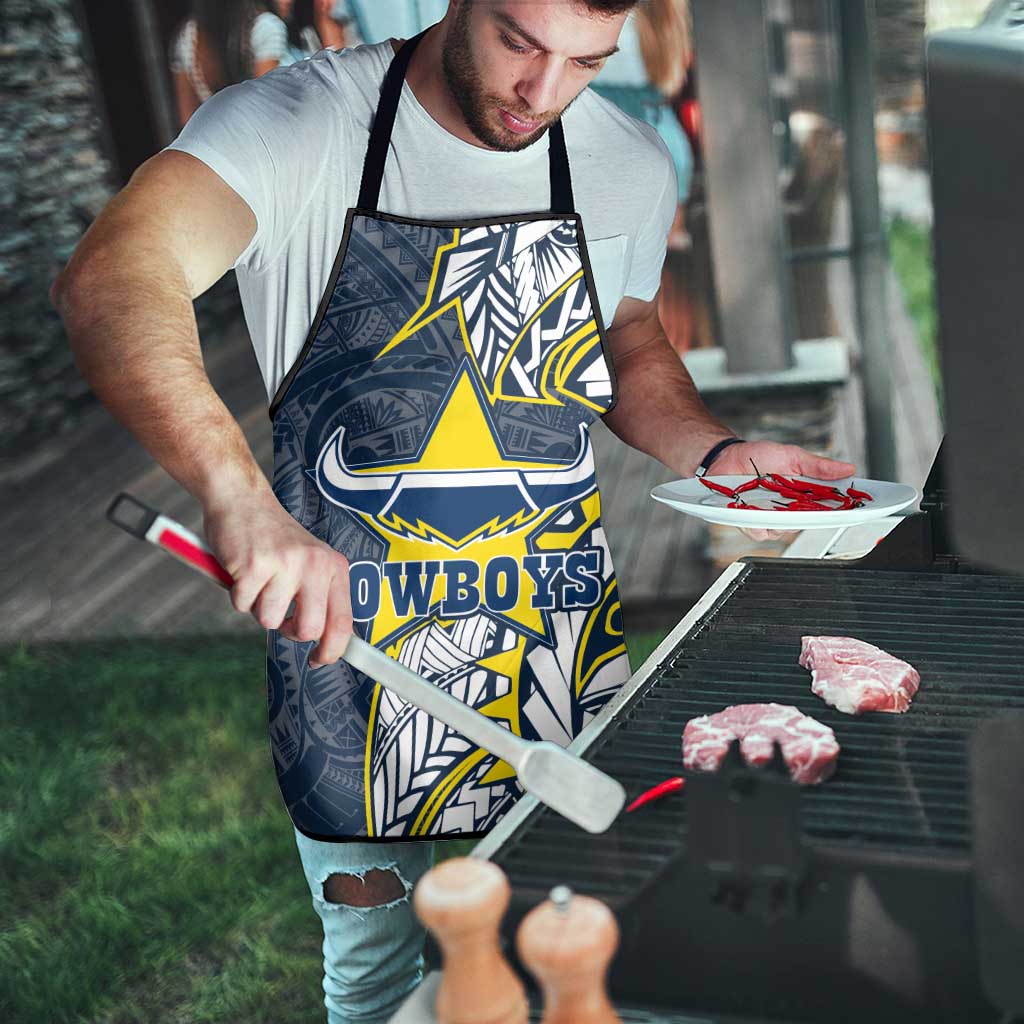 North Queensland Cowboys Apron Polynesian Tribal Tattoo Pacific Sport Art