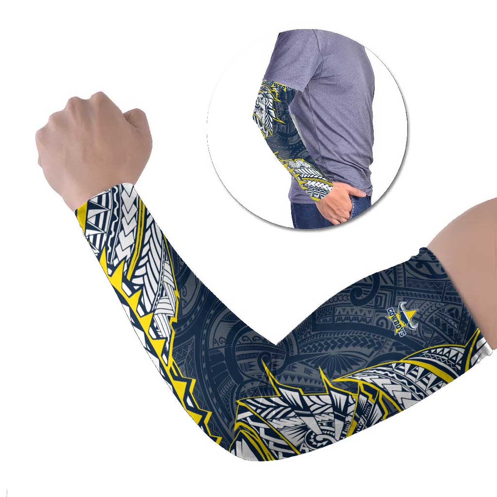 North Queensland Cowboys Arm Sleeves Polynesian Tribal Tattoo Pacific Sport Art