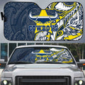 North Queensland Cowboys Auto Sun Shade Polynesian Tribal Tattoo Pacific Sport Art