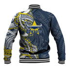 North Queensland Cowboys Baseball Jacket Polynesian Tribal Tattoo Pacific Sport Art