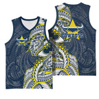 North Queensland Cowboys Basketball Jersey Polynesian Tribal Tattoo Pacific Sport Art