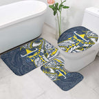 North Queensland Cowboys Bathroom Set Polynesian Tribal Tattoo Pacific Sport Art