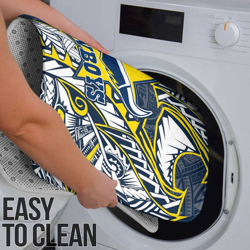 North Queensland Cowboys Bathroom Set Polynesian Tribal Tattoo Pacific Sport Art