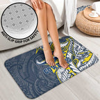 North Queensland Cowboys Bathroom Set Polynesian Tribal Tattoo Pacific Sport Art