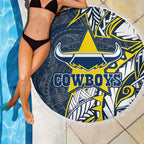 North Queensland Cowboys Beach Blanket Polynesian Tribal Tattoo Pacific Sport Art
