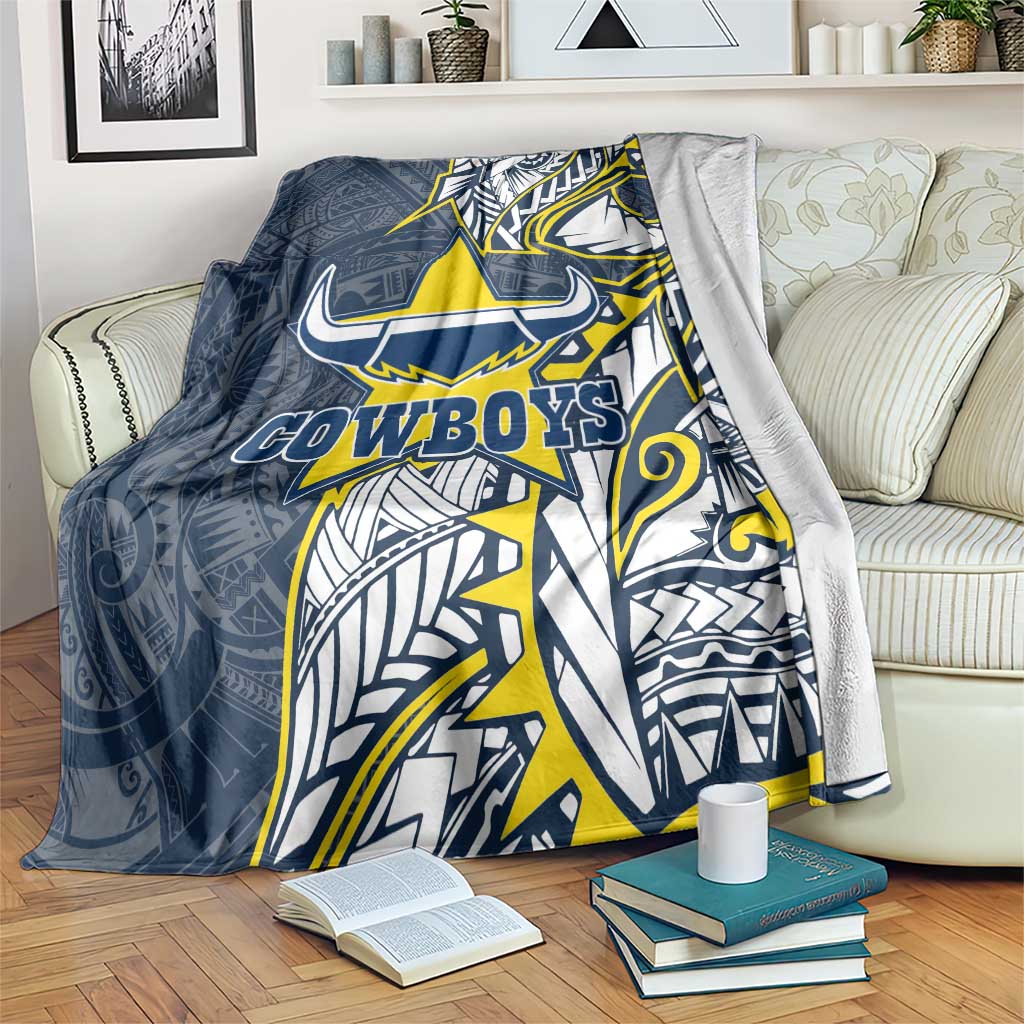 North Queensland Cowboys Blanket Polynesian Tribal Tattoo Pacific Sport Art