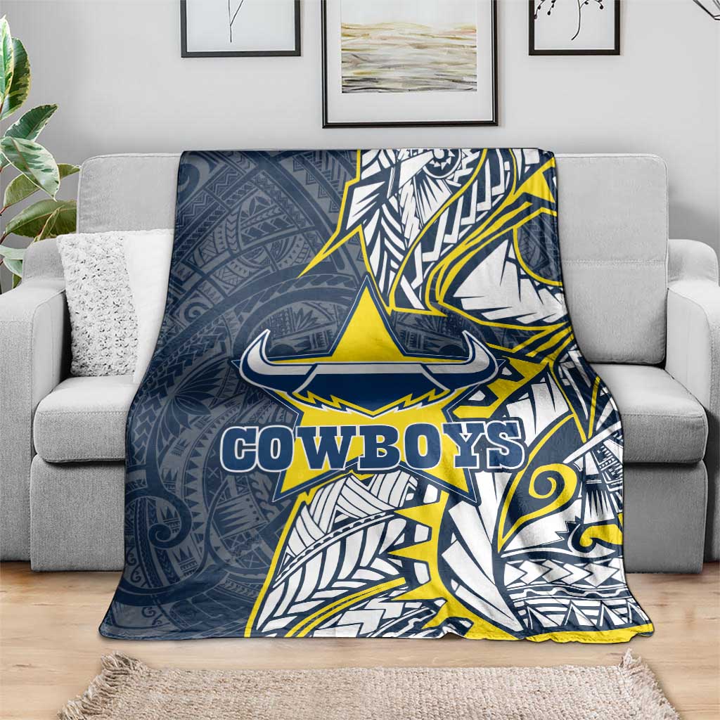 North Queensland Cowboys Blanket Polynesian Tribal Tattoo Pacific Sport Art