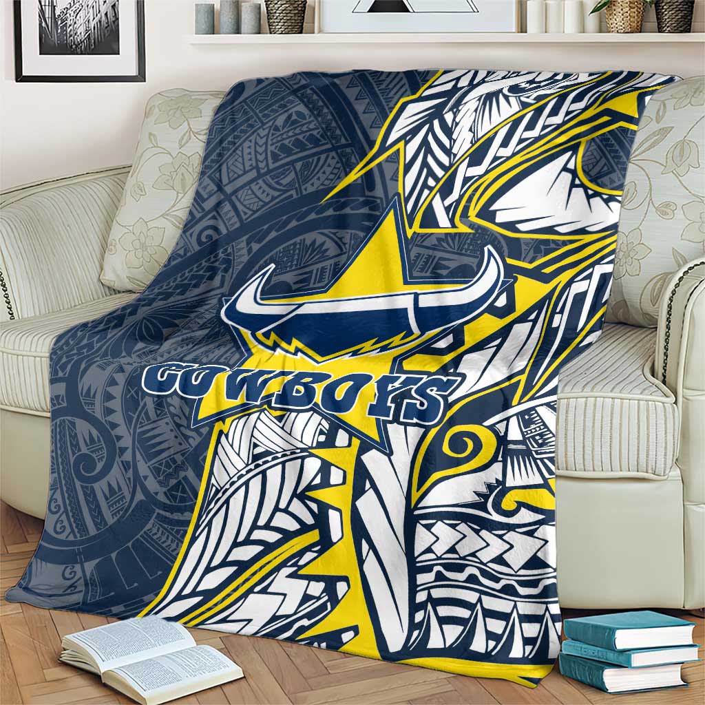 North Queensland Cowboys Blanket Polynesian Tribal Tattoo Pacific Sport Art