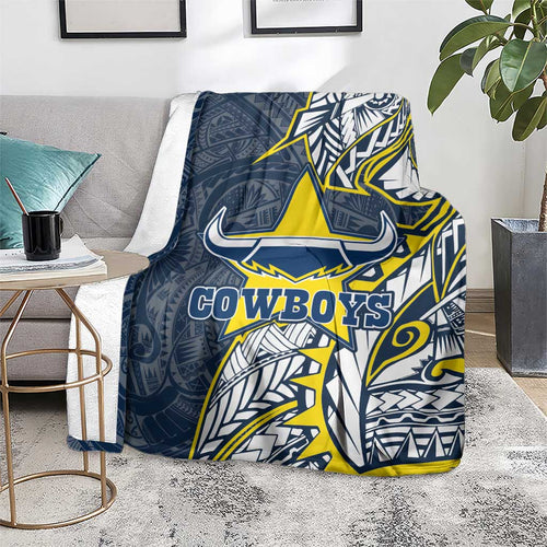 North Queensland Cowboys Blanket Polynesian Tribal Tattoo Pacific Sport Art
