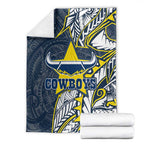 North Queensland Cowboys Blanket Polynesian Tribal Tattoo Pacific Sport Art