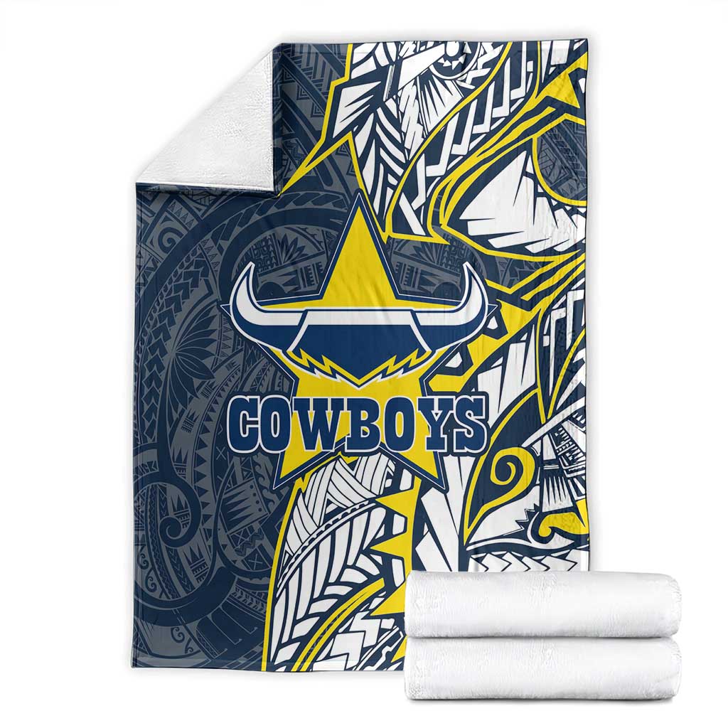 North Queensland Cowboys Blanket Polynesian Tribal Tattoo Pacific Sport Art