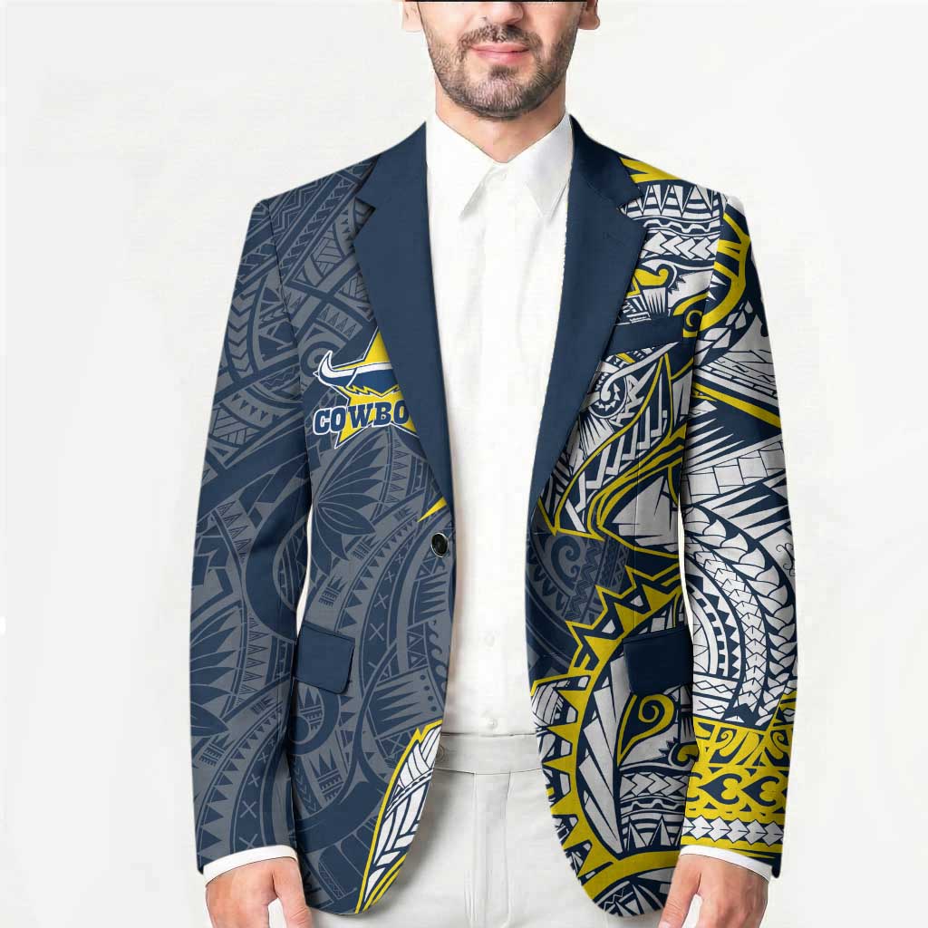 North Queensland Cowboys Blazer Polynesian Tribal Tattoo Pacific Sport Art