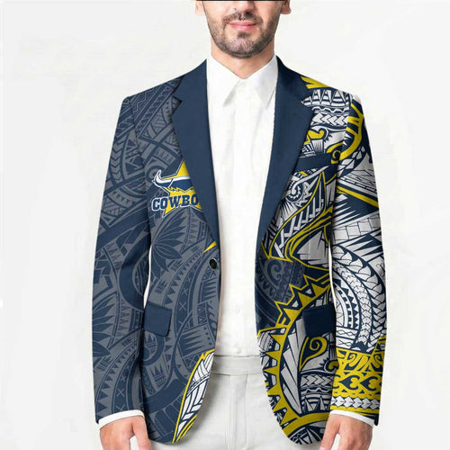 North Queensland Cowboys Blazer Polynesian Tribal Tattoo Pacific Sport Art