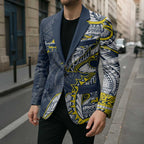 North Queensland Cowboys Blazer Polynesian Tribal Tattoo Pacific Sport Art