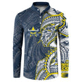 North Queensland Cowboys Button Sweatshirt Polynesian Tribal Tattoo Pacific Sport Art