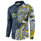 North Queensland Cowboys Button Sweatshirt Polynesian Tribal Tattoo Pacific Sport Art