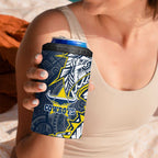 North Queensland Cowboys 4 in 1 Can Cooler Tumbler Polynesian Tribal Tattoo Pacific Sport Art