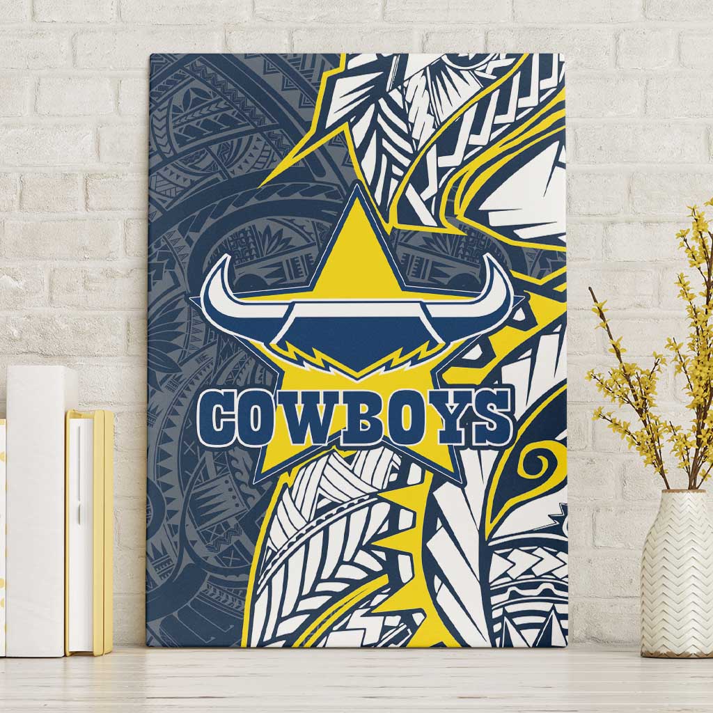 North Queensland Cowboys Canvas Wall Art Polynesian Tribal Tattoo Pacific Sport Art