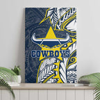 North Queensland Cowboys Canvas Wall Art Polynesian Tribal Tattoo Pacific Sport Art