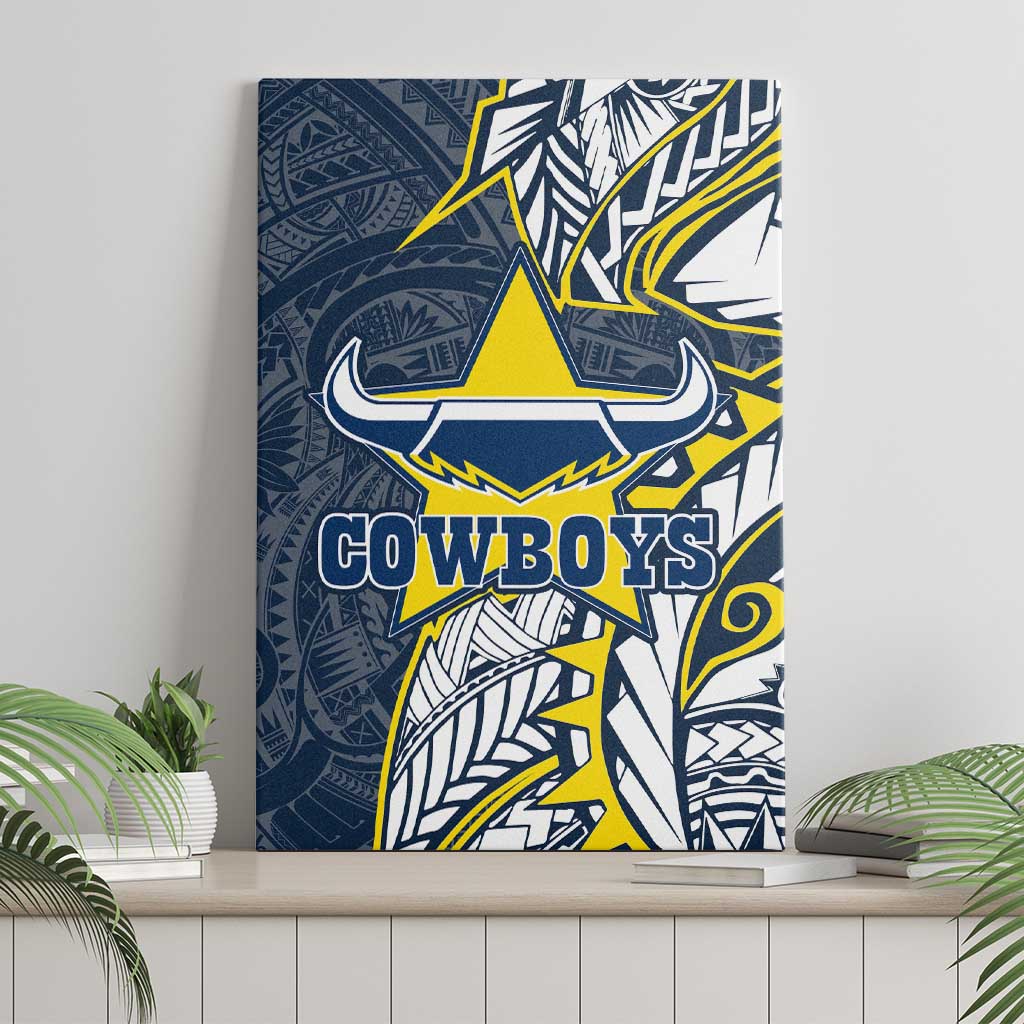 North Queensland Cowboys Canvas Wall Art Polynesian Tribal Tattoo Pacific Sport Art