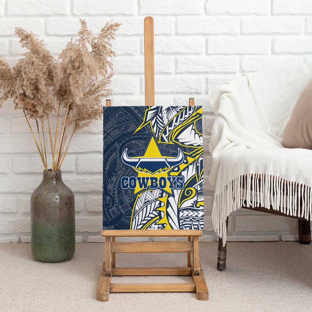 North Queensland Cowboys Canvas Wall Art Polynesian Tribal Tattoo Pacific Sport Art