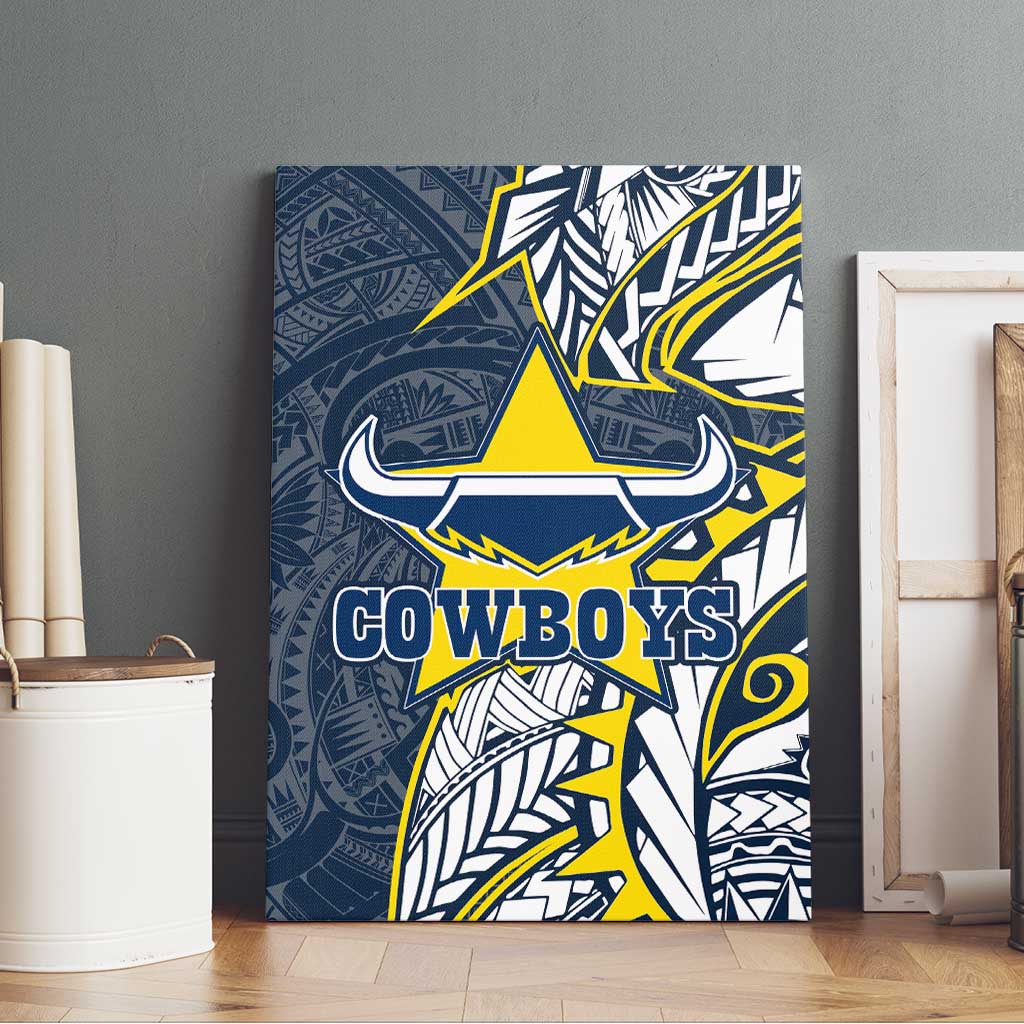 North Queensland Cowboys Canvas Wall Art Polynesian Tribal Tattoo Pacific Sport Art