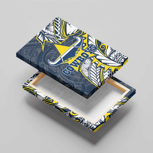 North Queensland Cowboys Canvas Wall Art Polynesian Tribal Tattoo Pacific Sport Art
