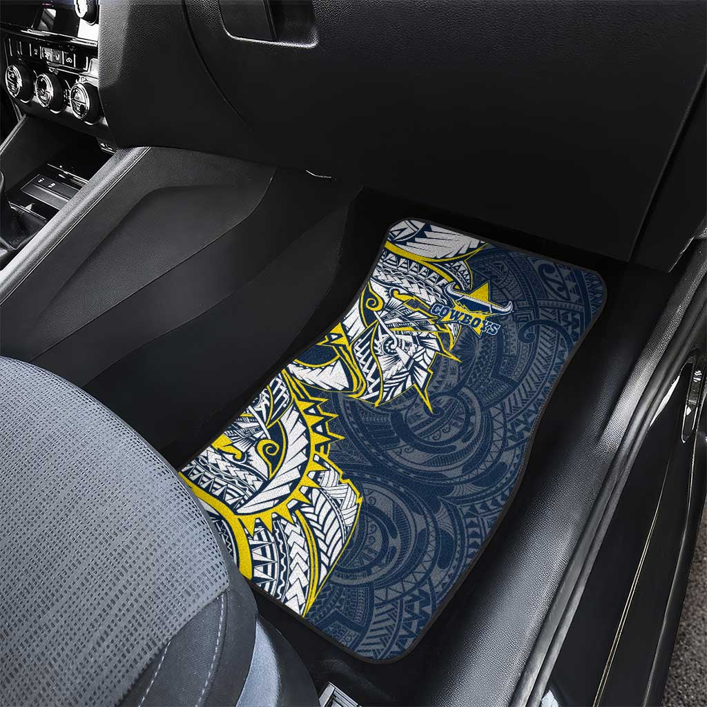 North Queensland Cowboys Car Mats Polynesian Tribal Tattoo Pacific Sport Art
