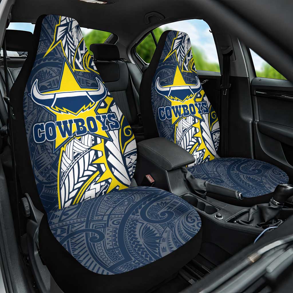 North Queensland Cowboys Car Seat Cover Polynesian Tribal Tattoo Pacific Sport Art