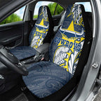 North Queensland Cowboys Car Seat Cover Polynesian Tribal Tattoo Pacific Sport Art