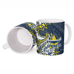 North Queensland Cowboys Ceramic Mug Polynesian Tribal Tattoo Pacific Sport Art