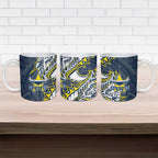 North Queensland Cowboys Ceramic Mug Polynesian Tribal Tattoo Pacific Sport Art