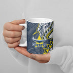 North Queensland Cowboys Ceramic Mug Polynesian Tribal Tattoo Pacific Sport Art