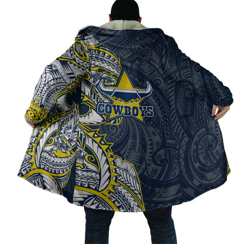 North Queensland Cowboys Cloak Polynesian Tribal Tattoo Pacific Sport Art