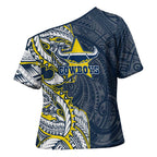 North Queensland Cowboys Cross Shoulder Shirt Polynesian Tribal Tattoo Pacific Sport Art
