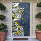 North Queensland Cowboys Door Cover Polynesian Tribal Tattoo Pacific Sport Art