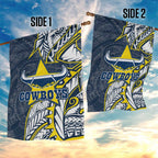 North Queensland Cowboys Garden Flag Polynesian Tribal Tattoo Pacific Sport Art