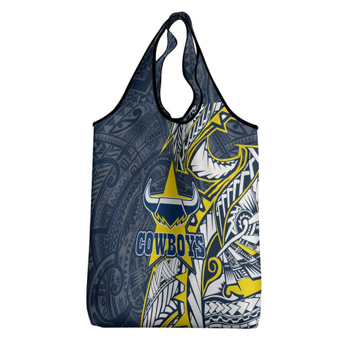 North Queensland Cowboys Grocery Bag Polynesian Tribal Tattoo Pacific Sport Art