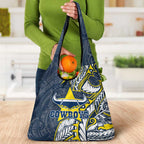 North Queensland Cowboys Grocery Bag Polynesian Tribal Tattoo Pacific Sport Art