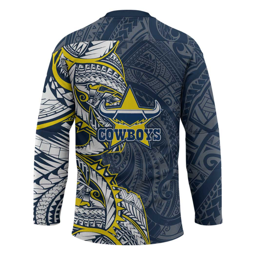 North Queensland Cowboys Hockey Jersey Polynesian Tribal Tattoo Pacific Sport Art