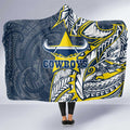 North Queensland Cowboys Hooded Blanket Polynesian Tribal Tattoo Pacific Sport Art