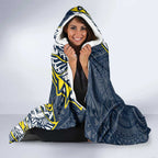 North Queensland Cowboys Hooded Blanket Polynesian Tribal Tattoo Pacific Sport Art