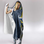 North Queensland Cowboys Hooded Blanket Polynesian Tribal Tattoo Pacific Sport Art