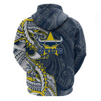 North Queensland Cowboys Hoodie Polynesian Tribal Tattoo Pacific Sport Art