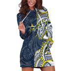 North Queensland Cowboys Hoodie Dress Polynesian Tribal Tattoo Pacific Sport Art