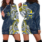 North Queensland Cowboys Hoodie Dress Polynesian Tribal Tattoo Pacific Sport Art