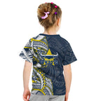 North Queensland Cowboys Kid T Shirt Polynesian Tribal Tattoo Pacific Sport Art