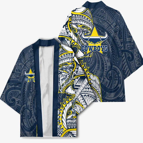 North Queensland Cowboys Kimono Polynesian Tribal Tattoo Pacific Sport Art