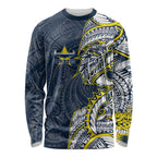 North Queensland Cowboys Long Sleeve Shirt Polynesian Tribal Tattoo Pacific Sport Art